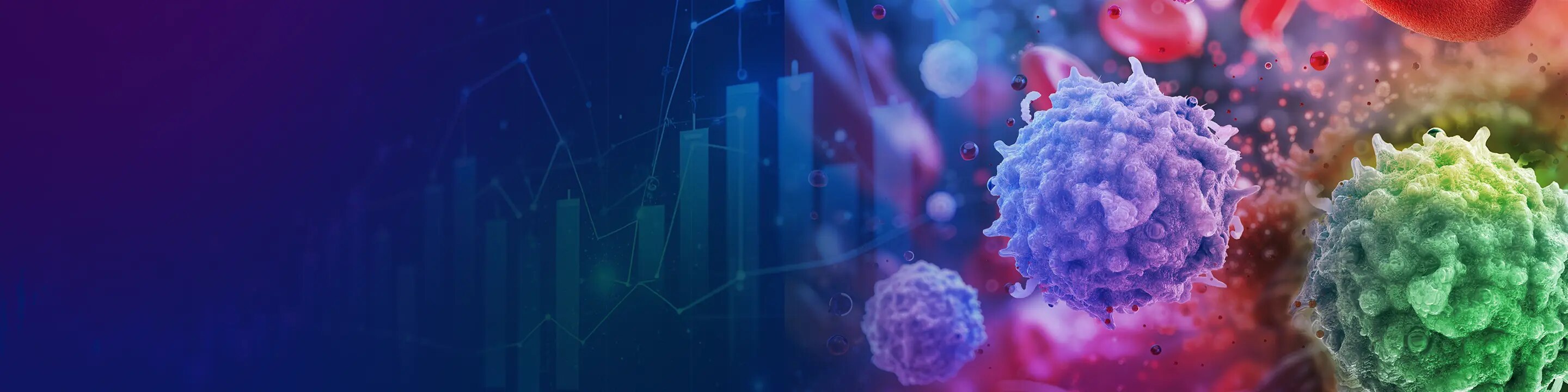 Pipette dripping a solution into test tubes with a cell image in the background.