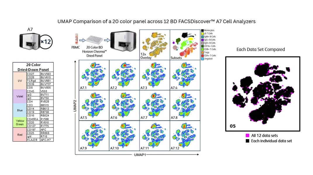 20-color panel umap comparison