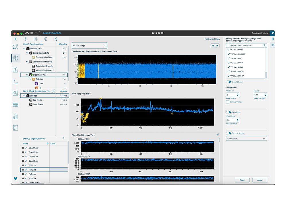 Data Preprocessing with Built-in QC